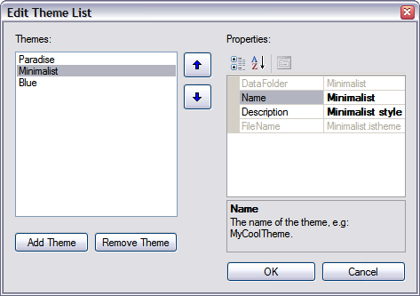 Theme List Editor