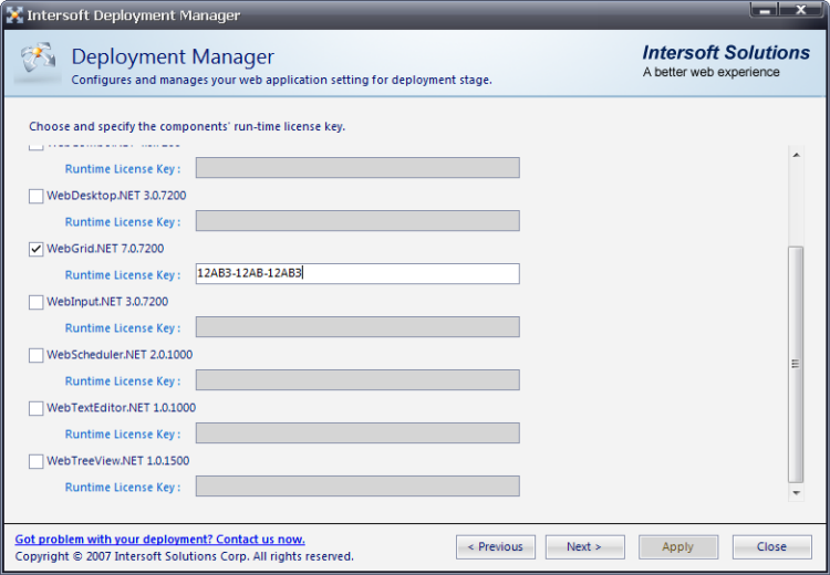 Intersoft Solutions Support What Is Design Time License Key And 