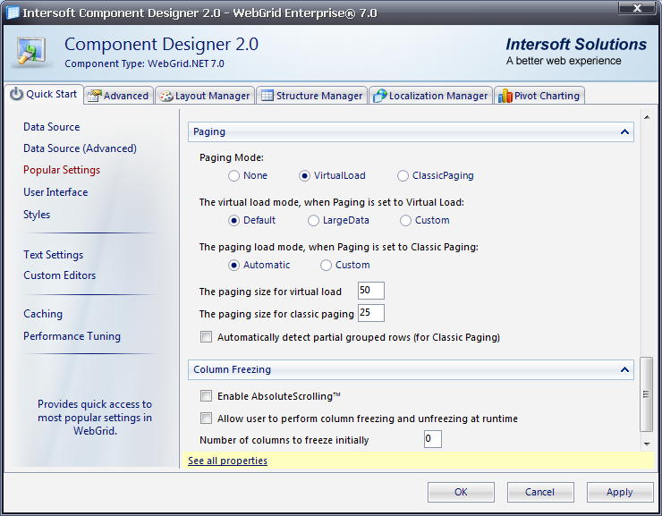 Intersoft Solutions Support WebGrid Tutorial Enable